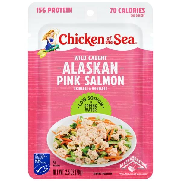 Chicken of the Sea Wild Caught Alaskan Pink Salmon in Spring Water