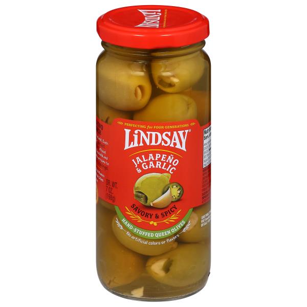 Lindsay Olives, Queen, HandStuffed, Jalapeno & Garlic Publix Super