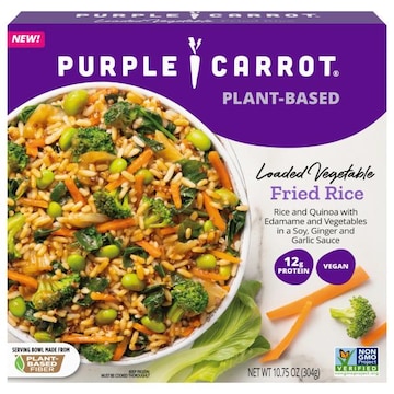 Purple Carrot Fried Rice, Loaded Vegetable, Plant-Based