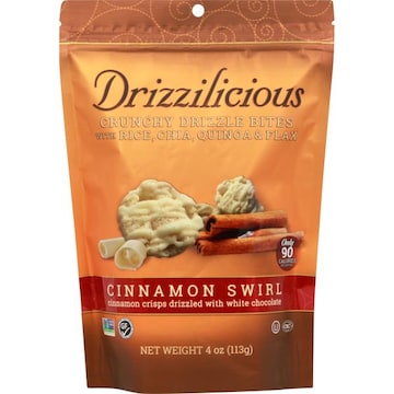 Drizzilicious Drizzle Bites, Crunchy, Cinnamon Swirl