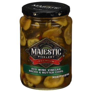 Majestic Picklery Premium Red Wine Vinegar Bread & Butter Chips