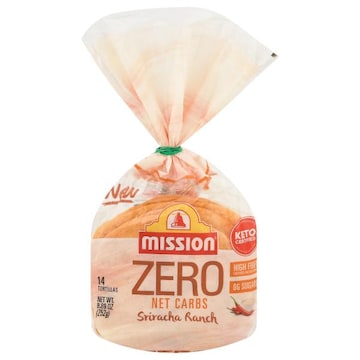 Mission Tortillas, Zero Net Carbs, Sriracha Ranch