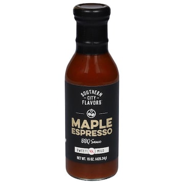 Southern City Flavors BBQ Sauce, Maple Espresso, Sweet Mild