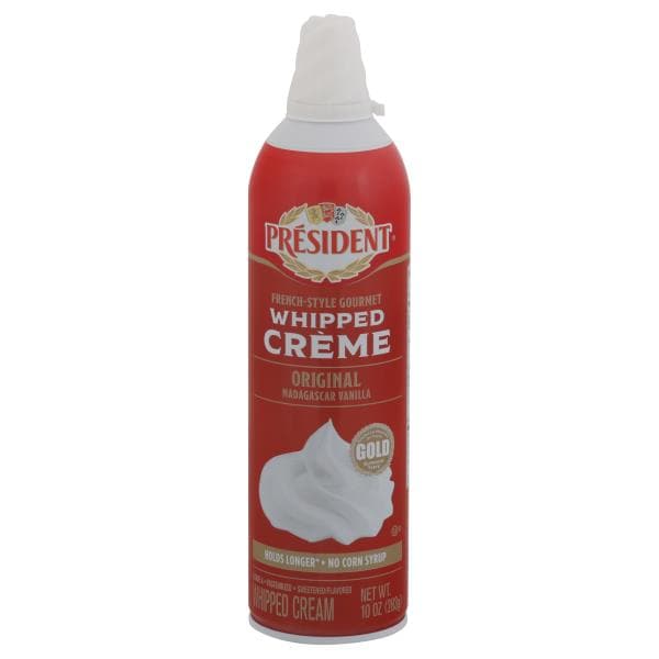 President Whipped Cream, Original Madagascar Vanilla, French-Style