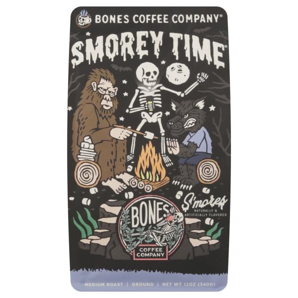 Bones Coffee Company Coffee, Ground, Medium Roast, Smorey Time | Publix ...