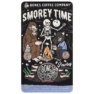Bones Coffee Company Coffee, Ground, Medium Roast, Smorey Time