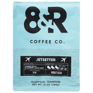 8&R Coffee Co. Coffee, Whole Bean, Medium Roast, Jetsetter Blend