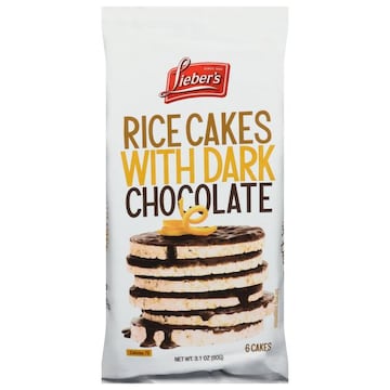 Lieber's Rice Cakes, with Dark Chocolate