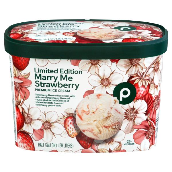 Publix Ice Cream, Marry Me Strawberry, Premium | Publix Super Markets