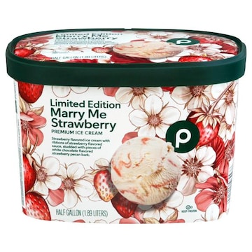 Publix Limited Edition Premium Ice Cream, Marry Me Strawberry