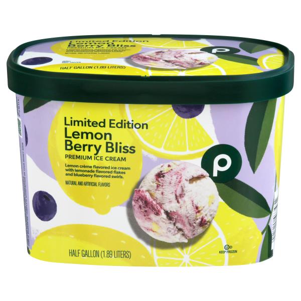 Publix Ice Cream, Lemon Berry Bliss, Premium | Publix Super Markets