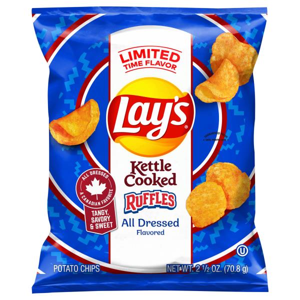 Lay's Potato Chips, All Dressed, Kettle Cooked Publix Super Markets