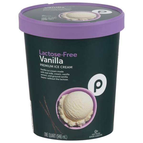 Publix Ice Cream, Premium, Lactose-Free, Vanilla | Publix Super