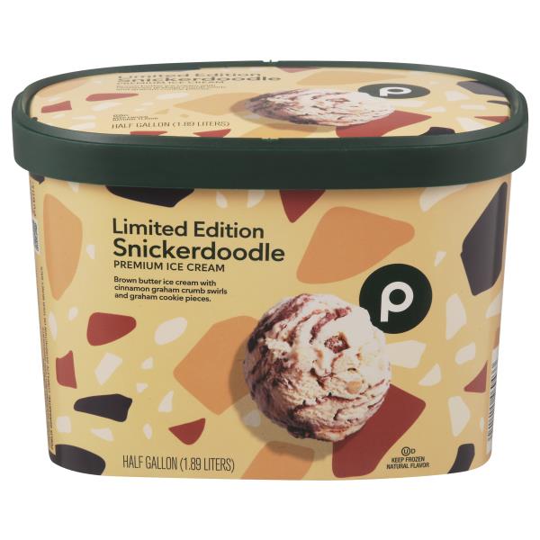 Publix Ice Cream, Snickerdoodle, Premium Publix Super Markets