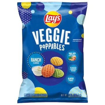 Lay's Veggie Poppables Ranch Flavored Potato & Veggie Snacks
