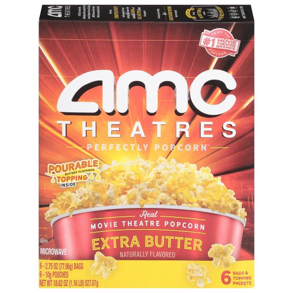 Amc Theatres Popcorn Perfectly Popcorn Popcorn, Extra Butter, Movie ...