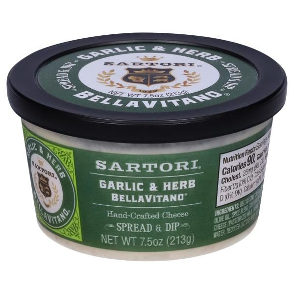 Sartori BellaVitano Spread & Dip, Garlic & Herb Publix Super Markets