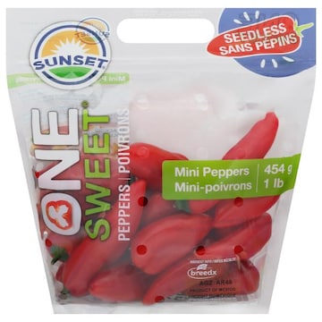 Sunset Lollipeppers Sweet and Seedless Mini Peppers