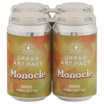 Urban Artifact Beer, Monocle, Mango, 4 Pack