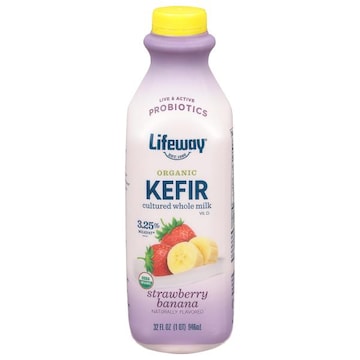Lifeway Kefir, Organic, Strawberry Banana