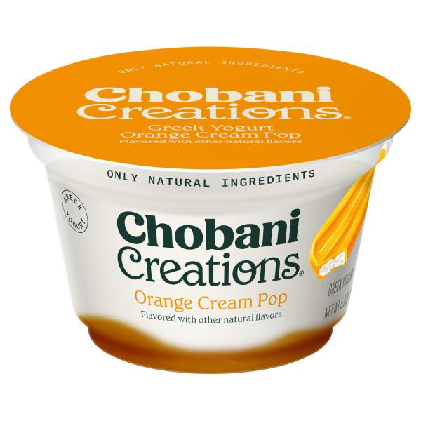 Chobani Creations Yogurt, Greek, Orange Cream Pop | Publix Super Markets