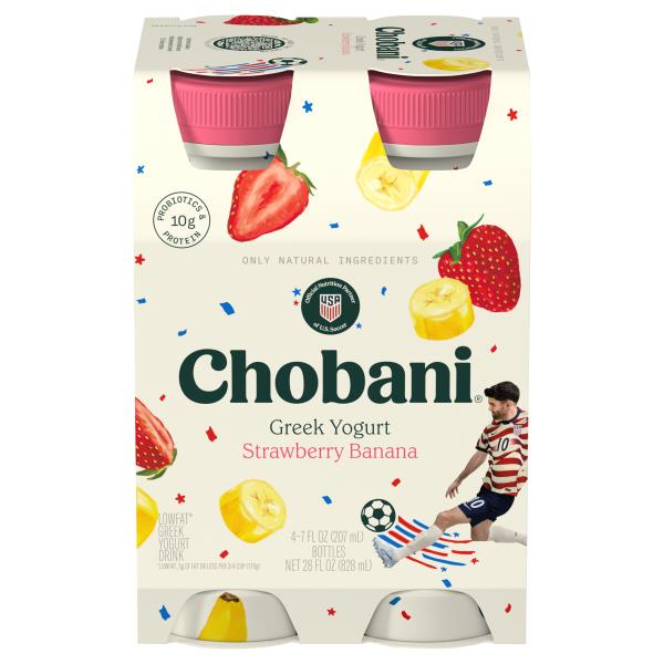 Chobani Lowfat Greek Strawberry Banana Yogurt Drink | Publix Super