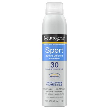 Neutrogena Sunscreen, Active Defense, Sport, Broad Spectrum SPF 30