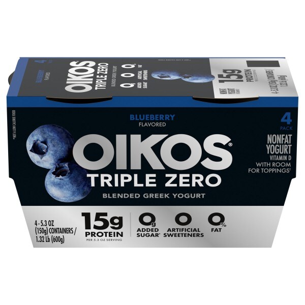 Orphek オルフェイク90cm　ブループラス Oikos Triple Zero Blueberry Nonfat Greek Yogurt | Publix Super Markets