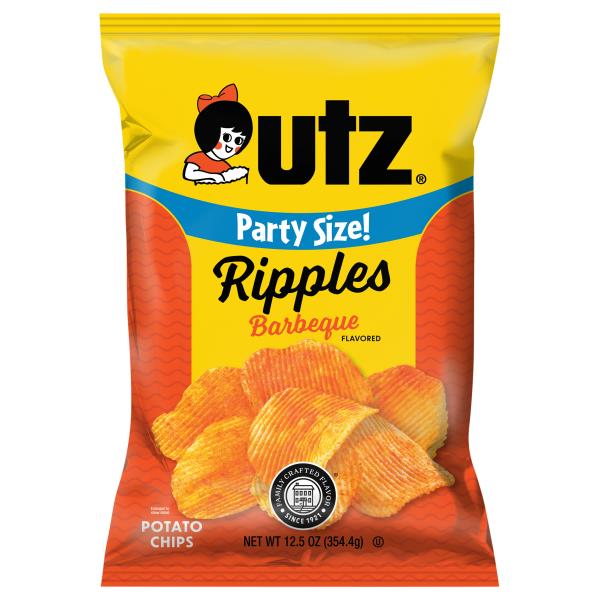 Utz's Potato Chips, Barbecue Flavored, Ripples, Party Size | Publix ...