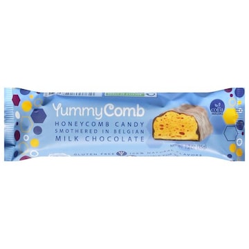YummyComb Honeycomb Candy, Belgian Milk Chocolate