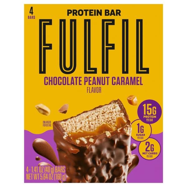 Fulfil Vitamin & Protein Bar, Chocolate Peanut Caramel Flavor Publix