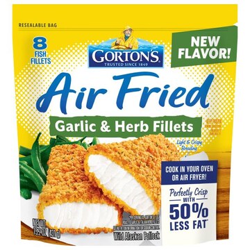Gorton's Fish Fillets, Garlic & Herb, Air Fried