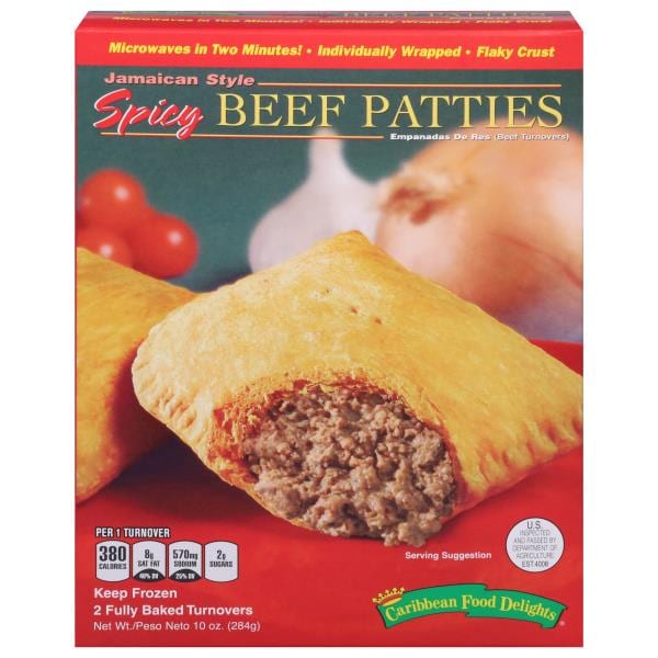 Caribbean Food Delights Turnovers, Spicy Beef Patties, Jamaican Style