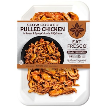 Eat Fresco Slow Cooked Pulled Chicken in Sweet & Spicy Chipotle BBQ Sauce