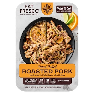 Eat Fresco Hand Pulled Roasted Pork Marinated in Mojo Sauce with Onions