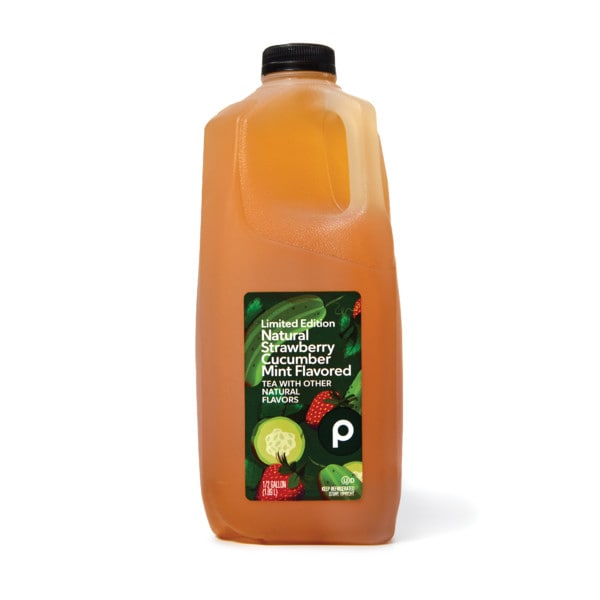 Publix Deli Strawberry Cucumber, Mint Tea Half Gallon | Publix Super ...