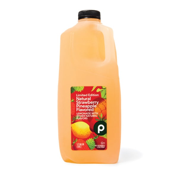 Publix Deli Strawberry Pineapple, Lemonade Half Gallon Publix Super
