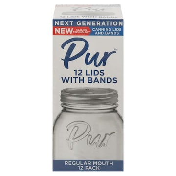 Pur Canning Lids and Bands, Regular Mouth, 12 Pack