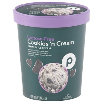 Publix Lactose-Free Premium Cookies 'n Cream Ice Cream