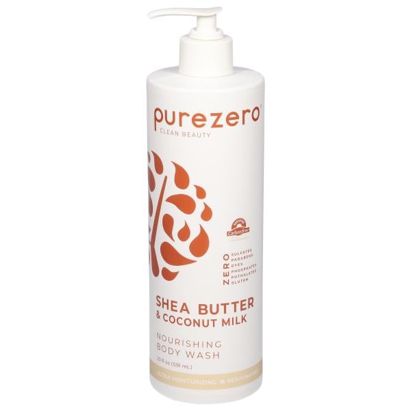 Purezero Clean Beauty Body Wash, Nourishing, Shea Butter