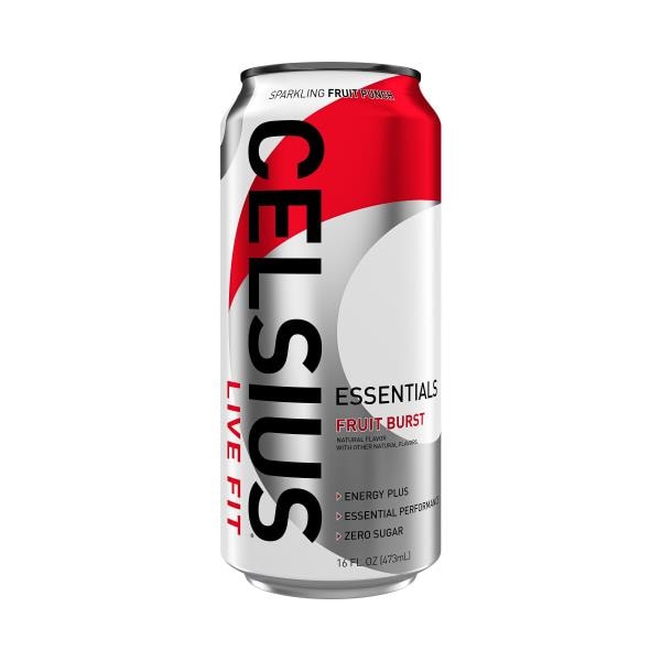 Celsius ESSENTIALS Sparkling Fruit Burst, Performance Energy Drink