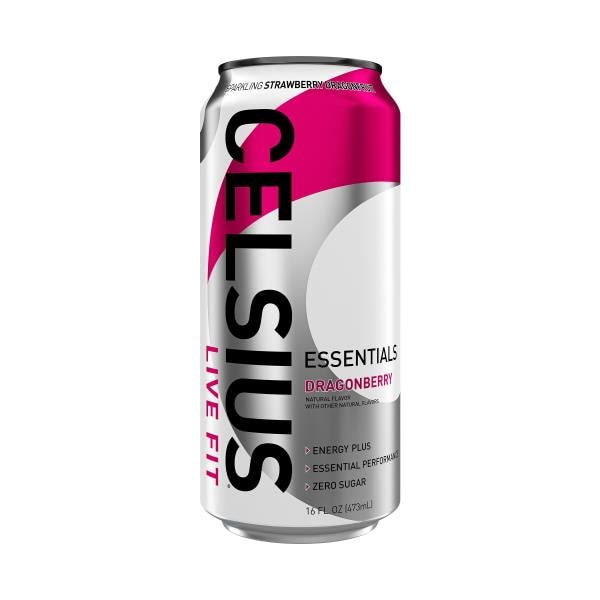 Celsius ESSENTIALS SPARKLING DRAGONBERRY, PERFORMANCE ENERGY DRINK