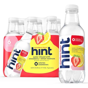 Hint Hint Bottled Water, Strawberry Lemon