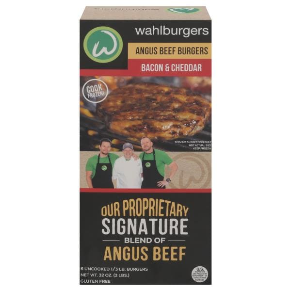 Wahlburgers Angus Beef Burgers, Bacon & Cheddar Publix Super Markets