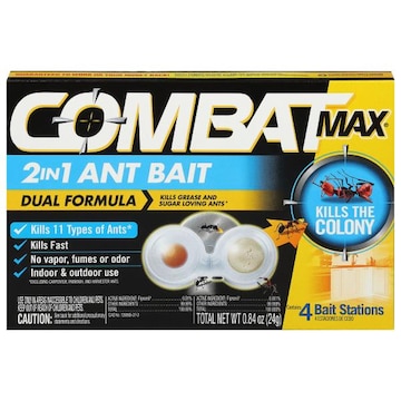 Combat Max Bait Stations, 2 in 1 Ant Bait, Dual Formula