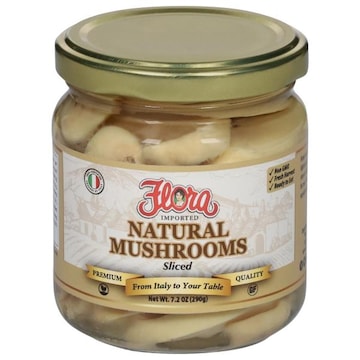 Flora Mushrooms, Natural, Sliced