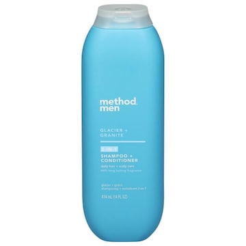Method Men Shampoo + Conditioner, 2-in-1, Glacier + Granite