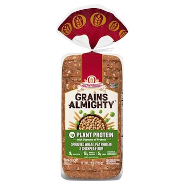 Brownberry Grains Almighty Bread, Thin-Sliced, Plant Protein