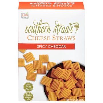 Southern Straws Cheese Straws, Spicy Cheddar