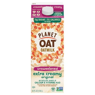 Planet Oat Unsweetened Extra Creamy Original Oatmilk